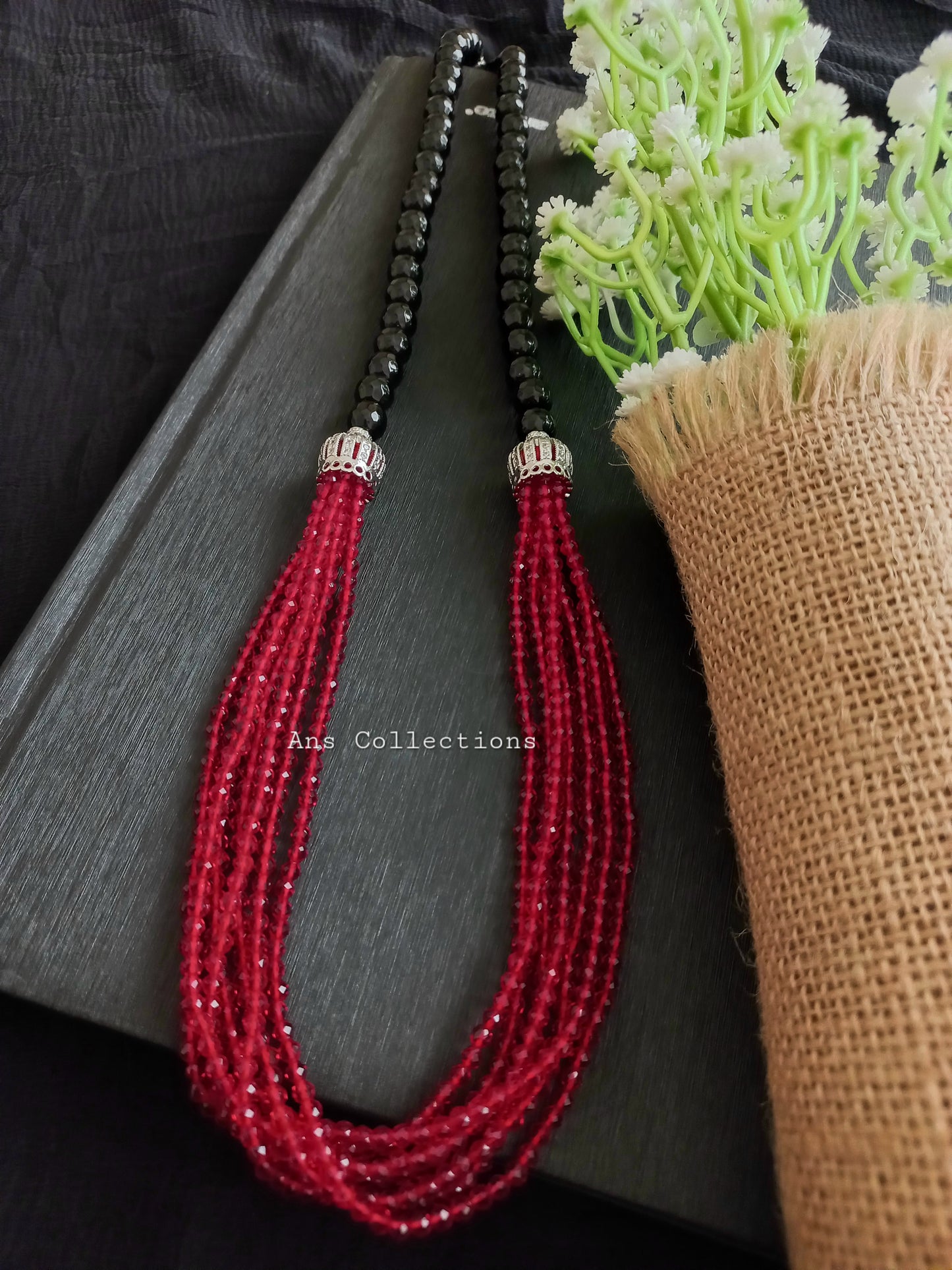 Hydro crystal with agate neckpiece