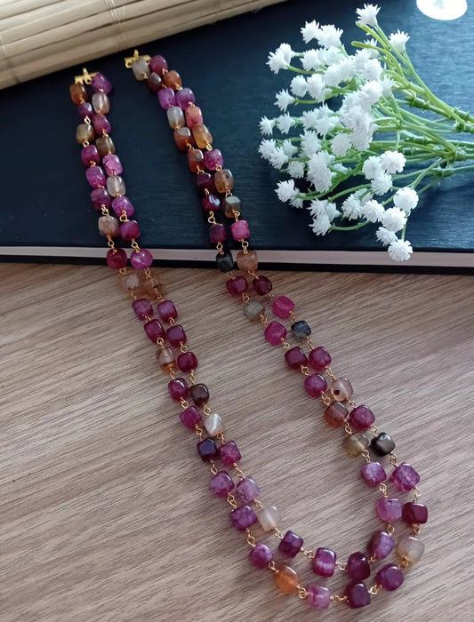 Natural stone neckpiece