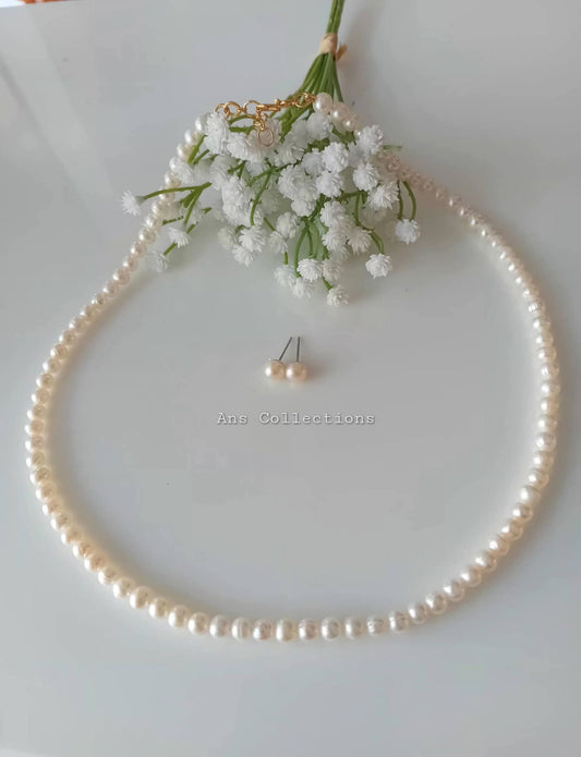 Freshwater pearl off white colour