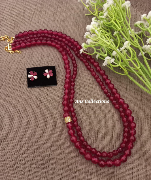 Natural stone layerd chain.