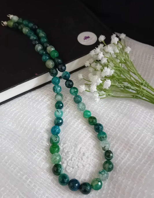 Onyx stone beaded neckpiece -OS24