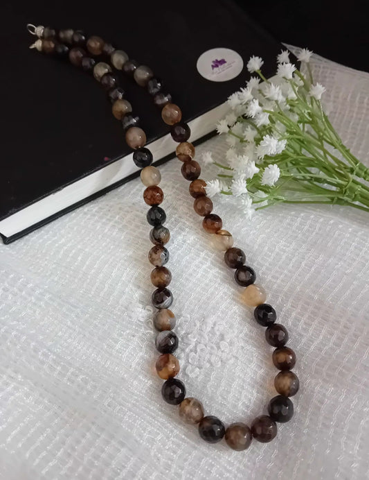 Onyx stone beaded neckpiece -OS26
