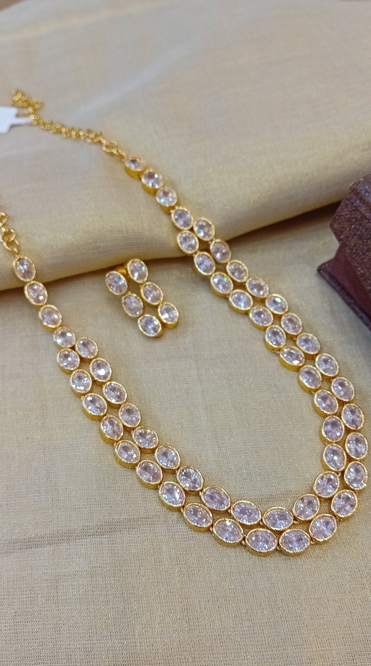 Gold plated ad stone Neckpiece