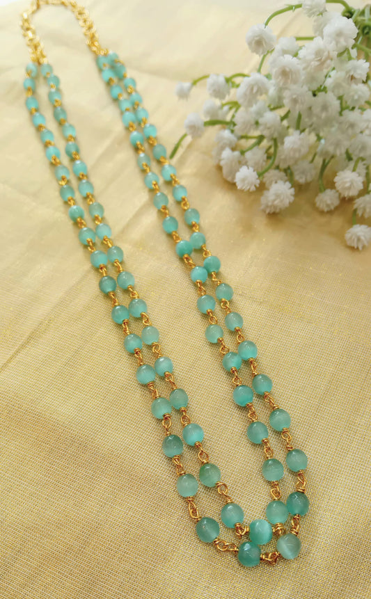 Monalisa stone beaded neckpiece